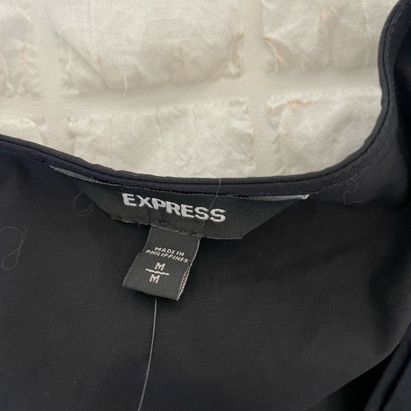 Express black puff sleeve blouse - Picture 4 of 7